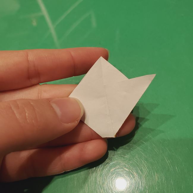 お内裏様の折り紙 簡単な折り方作り方④しゃく(11)