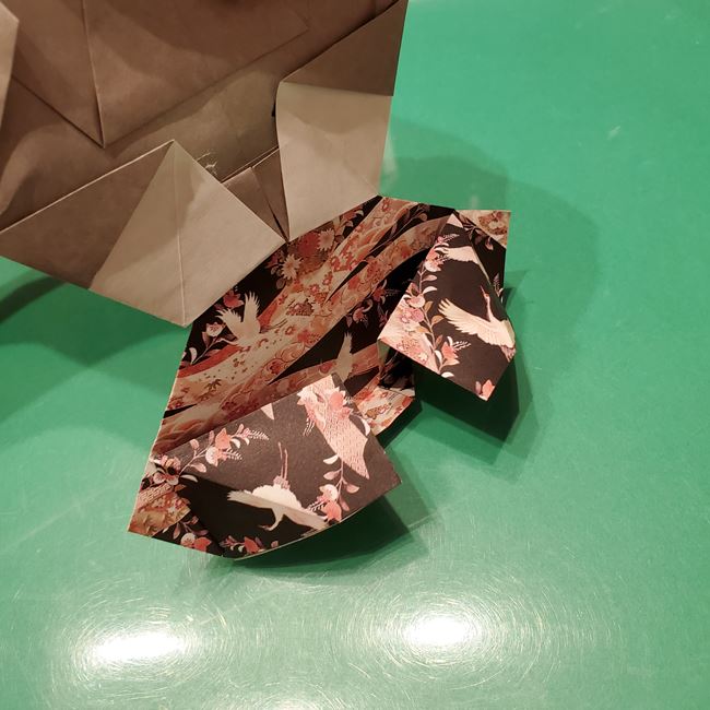 お内裏様の折り紙 簡単な折り方作り方⑤完成(11)