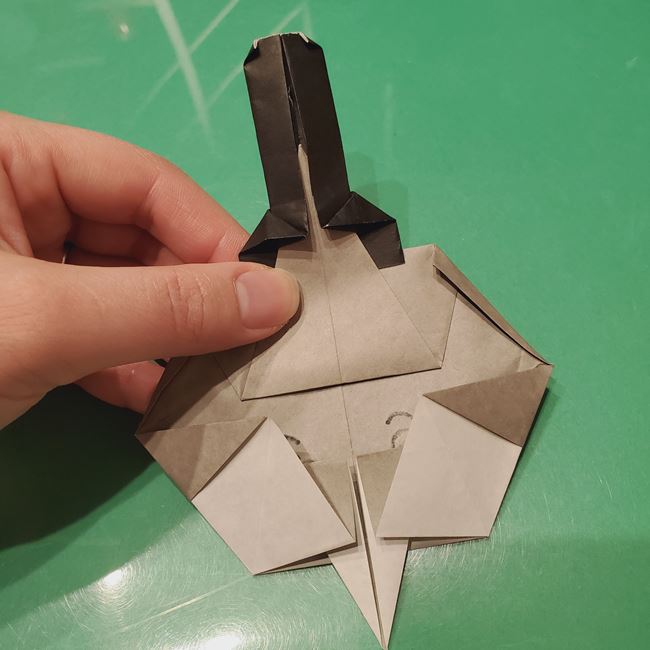 お内裏様の折り紙 簡単な折り方作り方⑤完成(3)