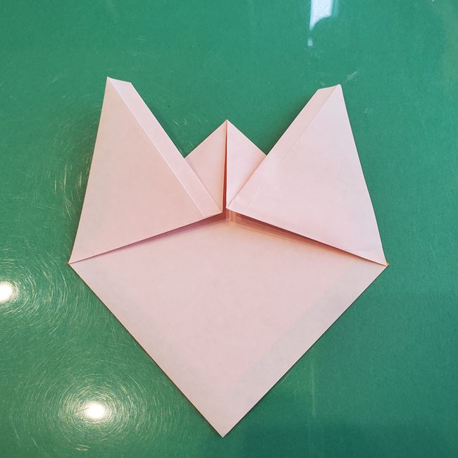 かっこいい折り紙 ライオンの顔の折り方作り方①たてがみ(10)