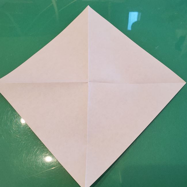 かっこいい折り紙 ライオンの顔の折り方作り方①たてがみ(4)