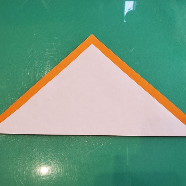 かっこいい折り紙 ライオンの顔の折り方作り方①たてがみ(5)