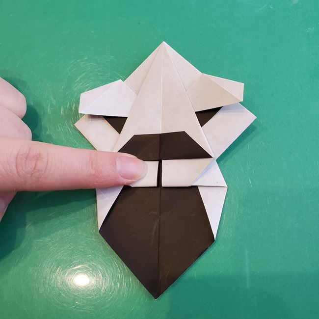 かっこいい折り紙 ライオンの顔の折り方作り方③目(16)