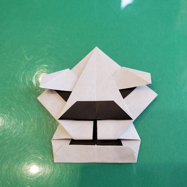 かっこいい折り紙 ライオンの顔の折り方作り方③目(18)