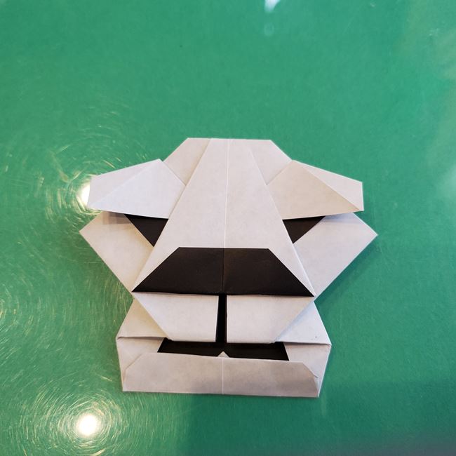かっこいい折り紙 ライオンの顔の折り方作り方③目(19)