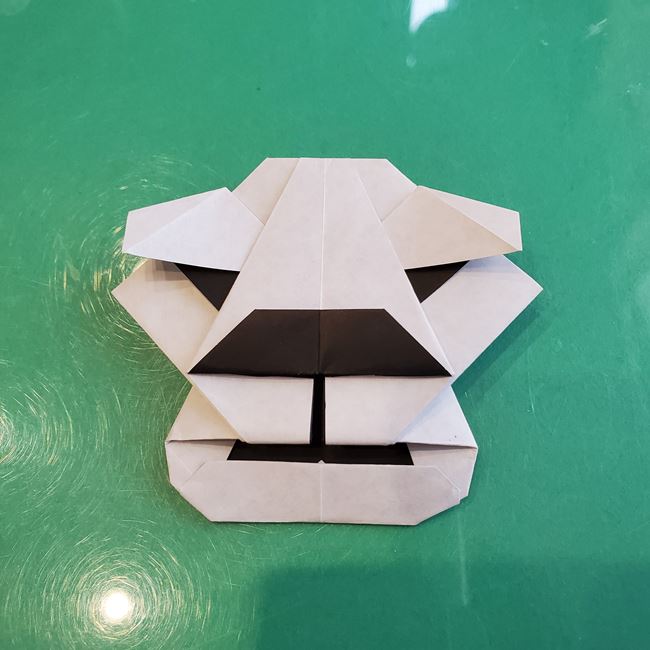 かっこいい折り紙 ライオンの顔の折り方作り方③目(20)