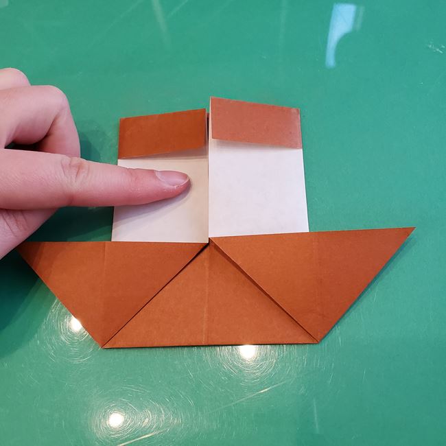 すみっこぐらしの折り紙 すずめの折り方作り方(13)