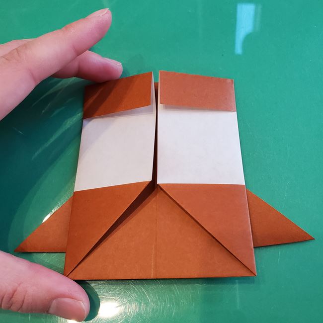 すみっこぐらしの折り紙 すずめの折り方作り方(17)