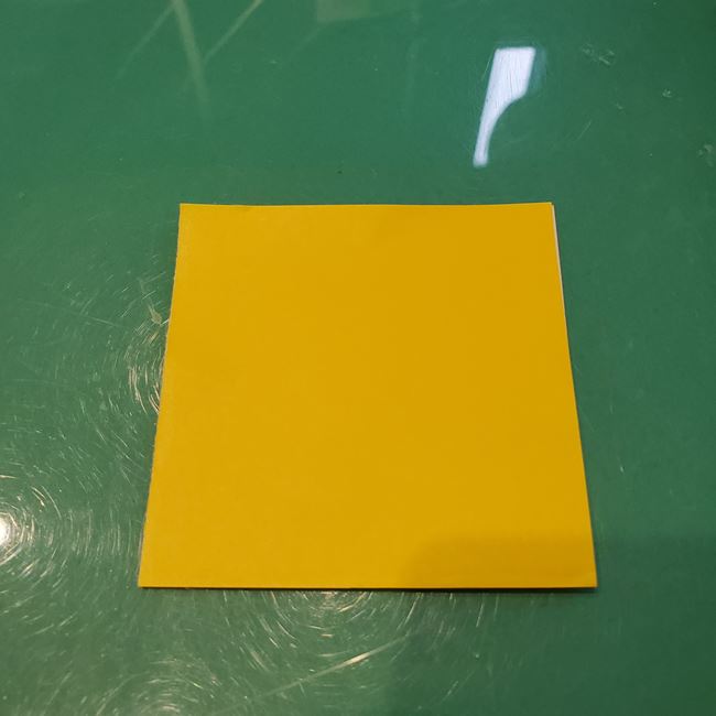 ピカチュウの折り紙 全身で立体的な作り方折り方①顔(11)