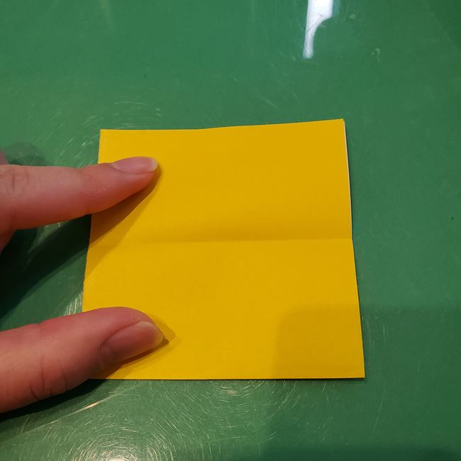 ピカチュウの折り紙 全身で立体的な作り方折り方①顔(13)