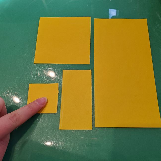 ピカチュウの折り紙 全身で立体的な作り方折り方①顔(8)