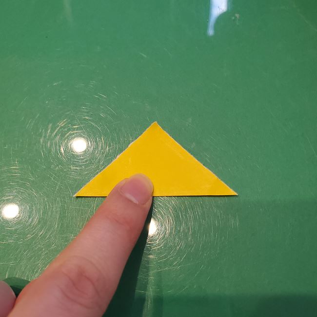 ピカチュウの折り紙 全身で立体的な作り方折り方②耳(2)
