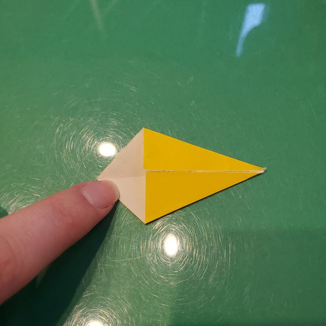 ピカチュウの折り紙 全身で立体的な作り方折り方②耳(4)