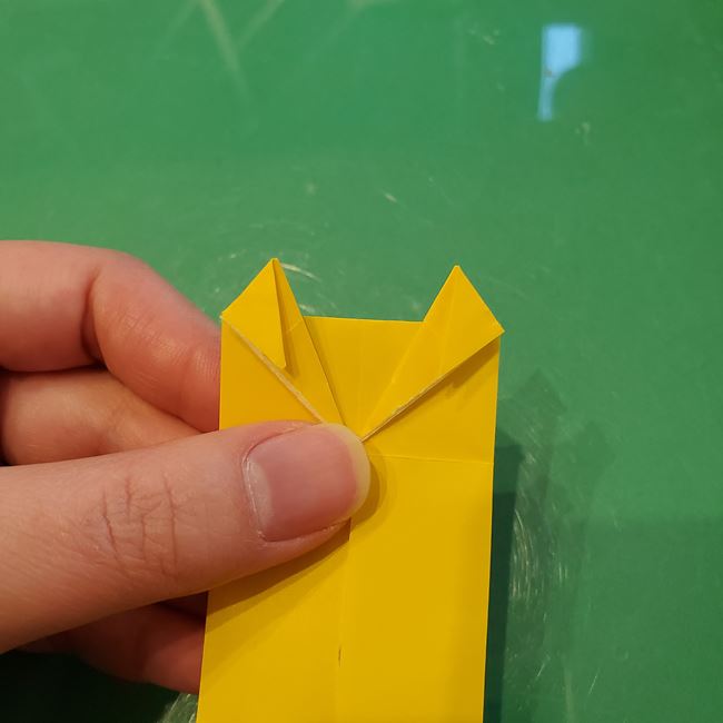 ピカチュウの折り紙 全身で立体的な作り方折り方④体(15)
