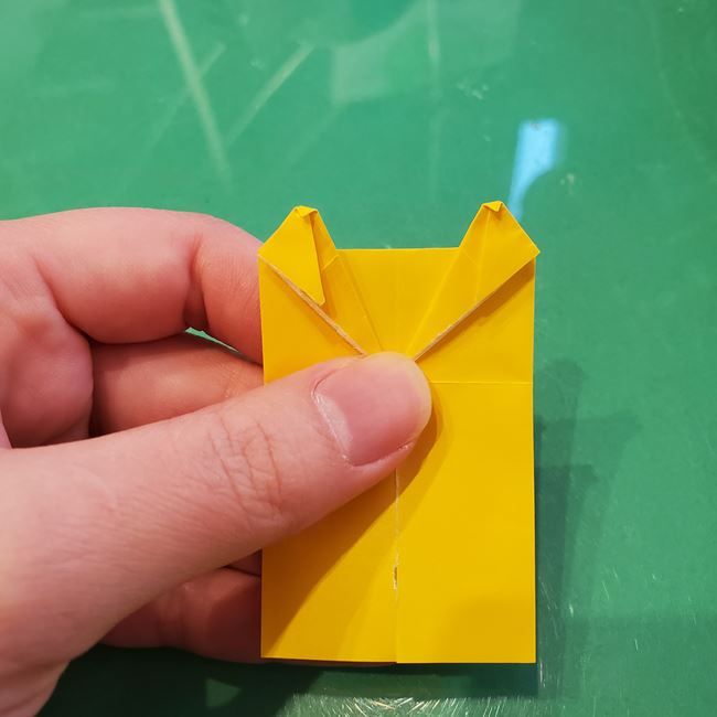 ピカチュウの折り紙 全身で立体的な作り方折り方④体(16)