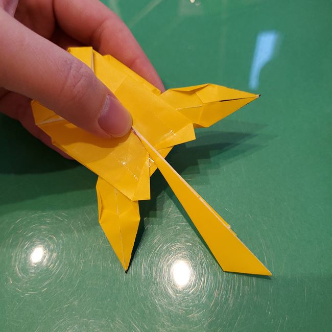 ピカチュウの折り紙 全身で立体的な作り方折り方⑤完成(8)