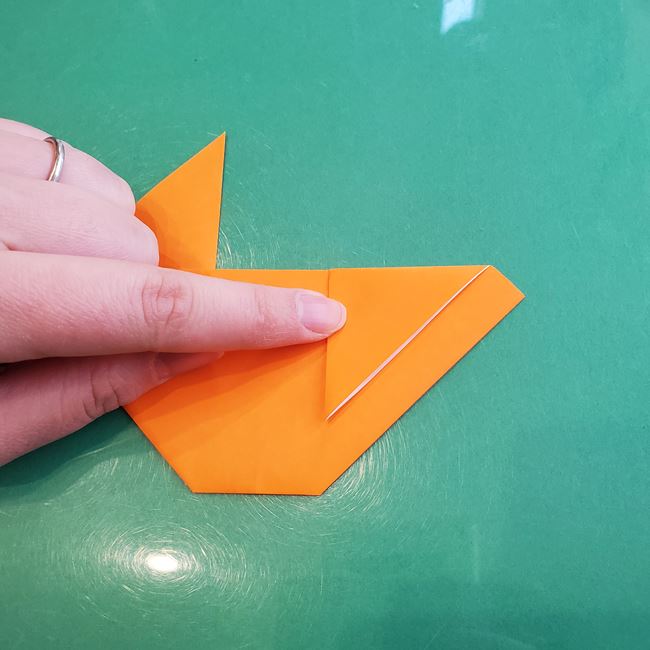 折り紙くまの顔の簡単な折り方作り方(10)