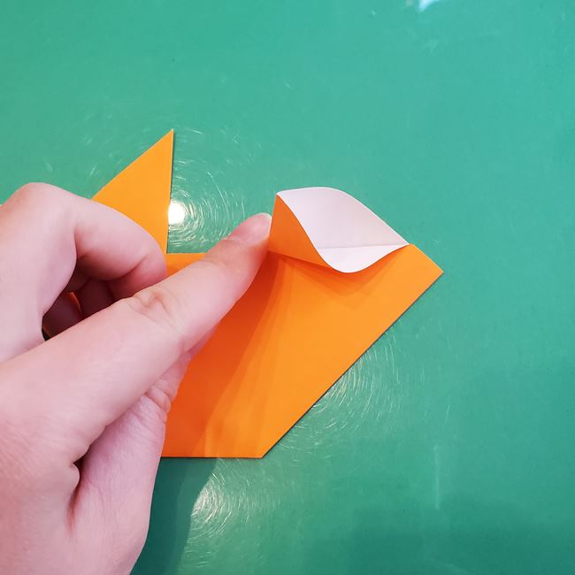 折り紙くまの顔の簡単な折り方作り方(11)