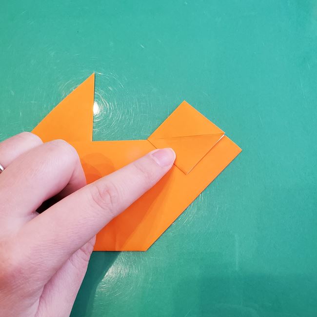 折り紙くまの顔の簡単な折り方作り方(12)