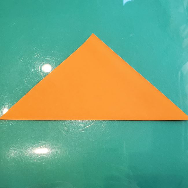 折り紙くまの顔の簡単な折り方作り方(2)