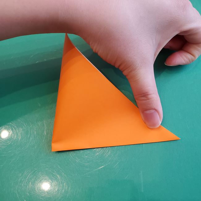 折り紙くまの顔の簡単な折り方作り方(3)