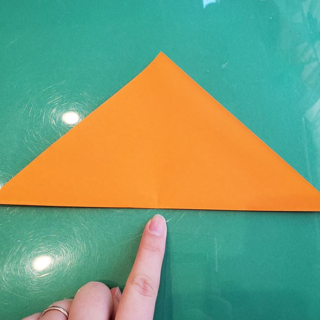 折り紙くまの顔の簡単な折り方作り方(4)