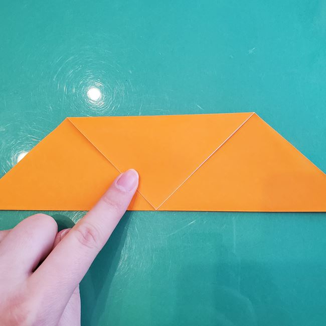 折り紙くまの顔の簡単な折り方作り方(5)
