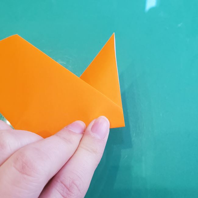 折り紙くまの顔の簡単な折り方作り方(7)