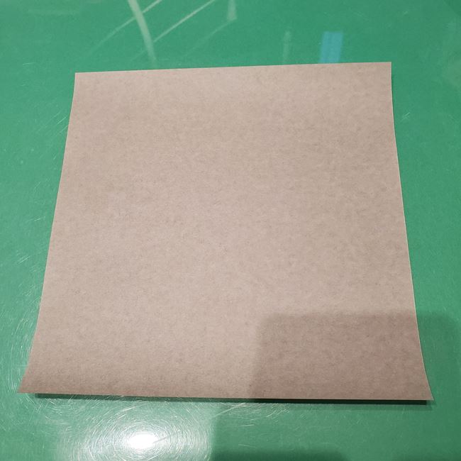 折り紙のお雛様の折り方 立体的で簡単な作り方①顔(1)