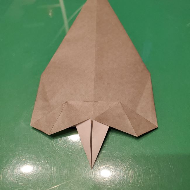 折り紙のお雛様の折り方 立体的で簡単な作り方①顔(15)