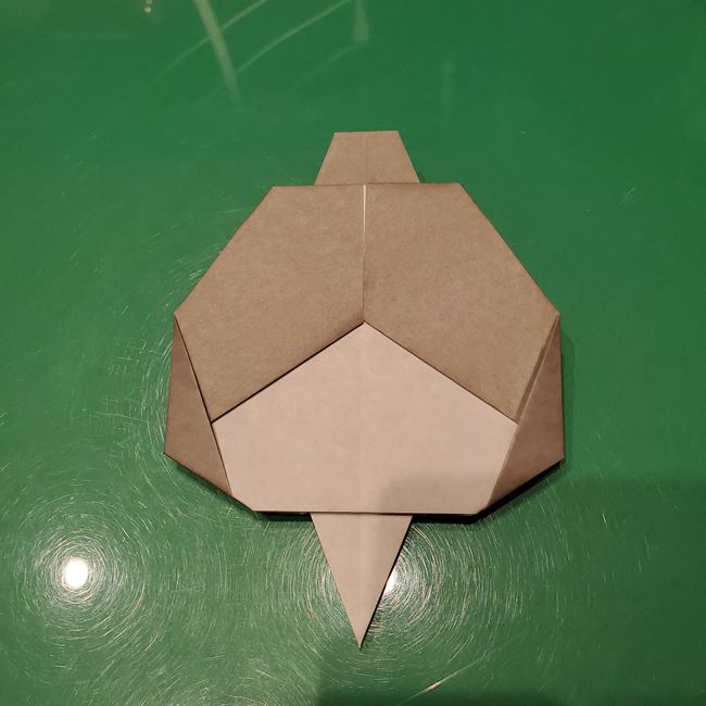 折り紙のお雛様の折り方 立体的で簡単な作り方①顔(29)