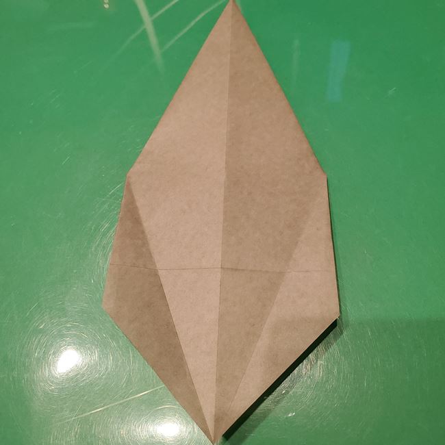 折り紙のお雛様の折り方 立体的で簡単な作り方①顔(7)