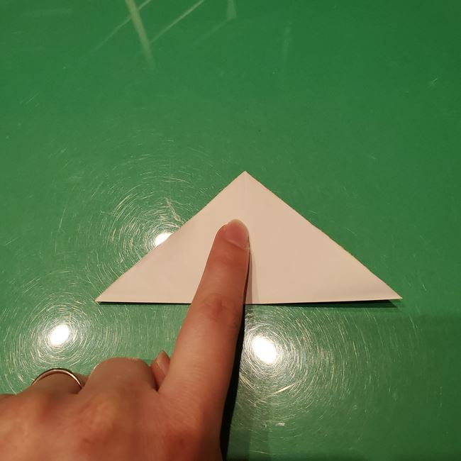 折り紙のお雛様の折り方 立体的で簡単な作り方③髪飾り(2)