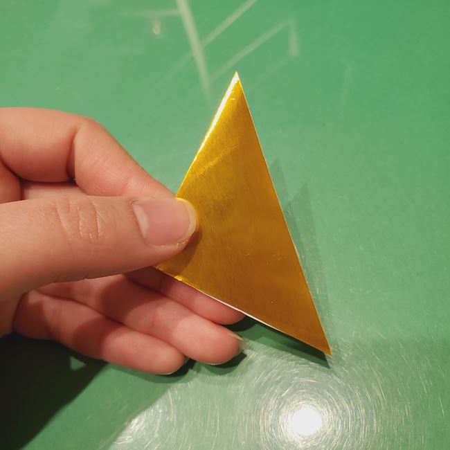 折り紙のお雛様の折り方 立体的で簡単な作り方③髪飾り(7)