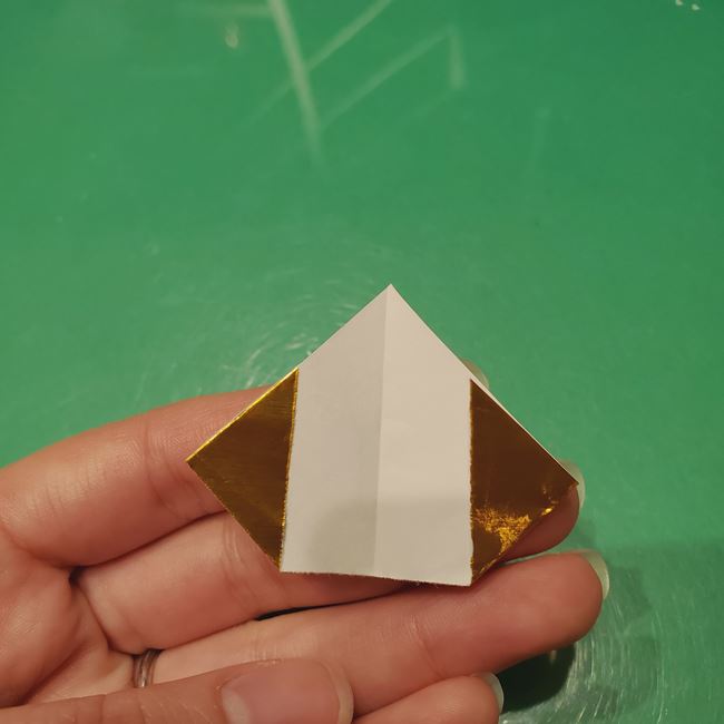 折り紙のお雛様の折り方 立体的で簡単な作り方④扇子(4)