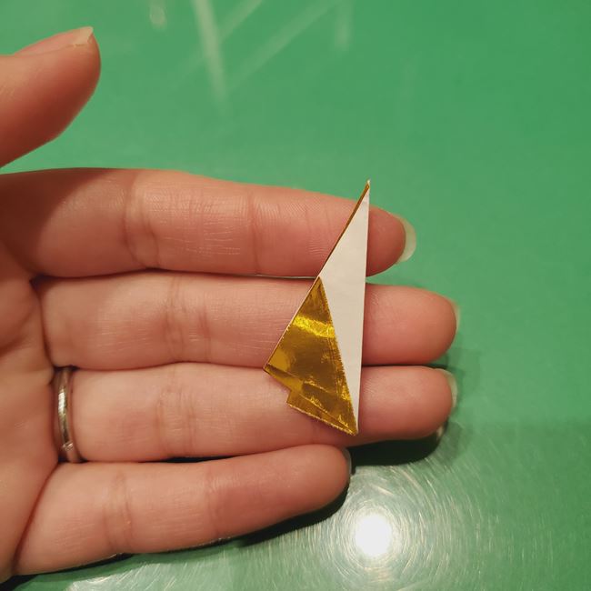 折り紙のお雛様の折り方 立体的で簡単な作り方④扇子(7)