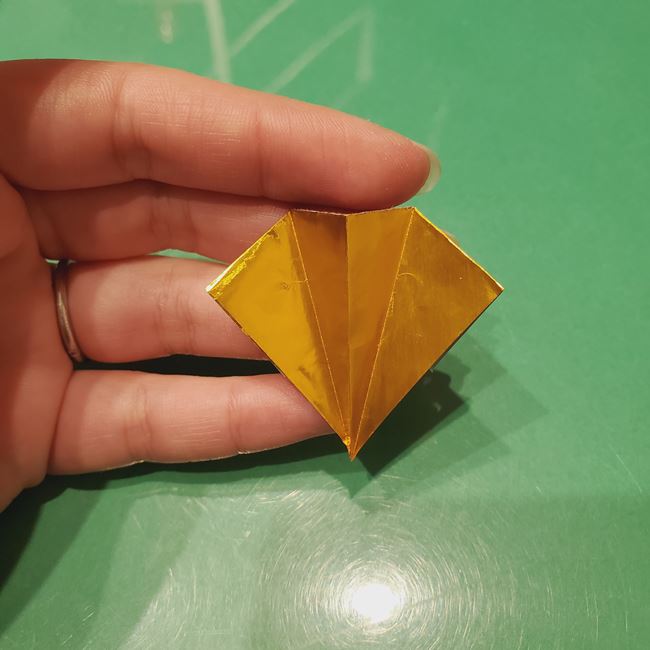 折り紙のお雛様の折り方 立体的で簡単な作り方④扇子(8)
