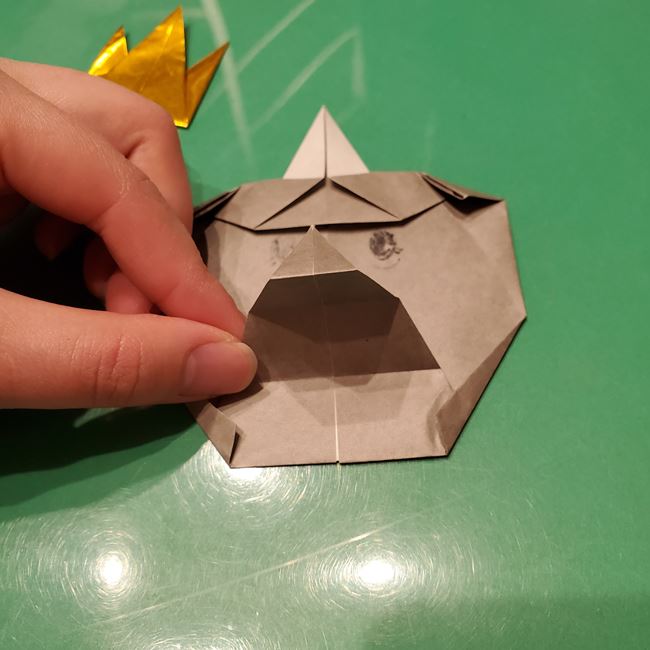 折り紙のお雛様の折り方 立体的で簡単な作り方⑤完成(3)