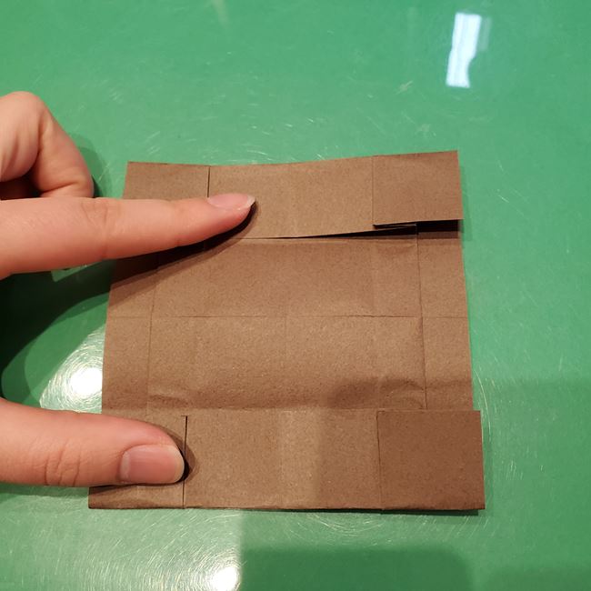 折り紙のこまをハート模様にする折り方作り方①土台(18)