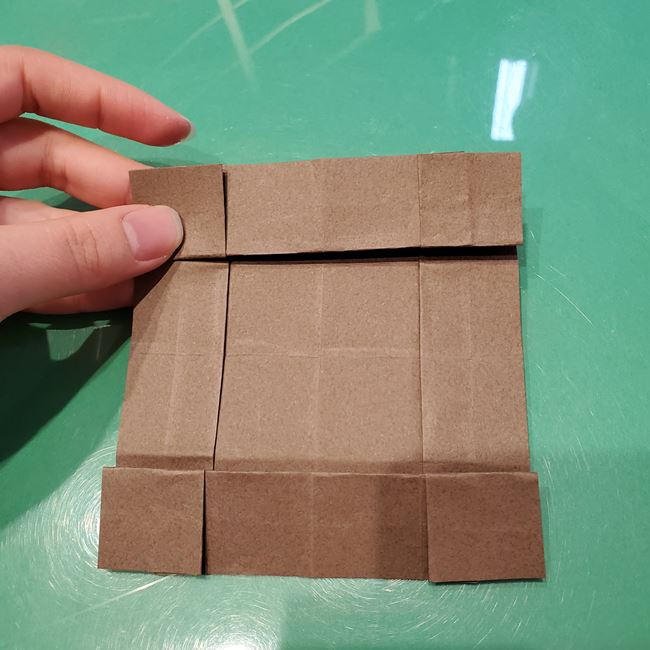 折り紙のこまをハート模様にする折り方作り方①土台(20)