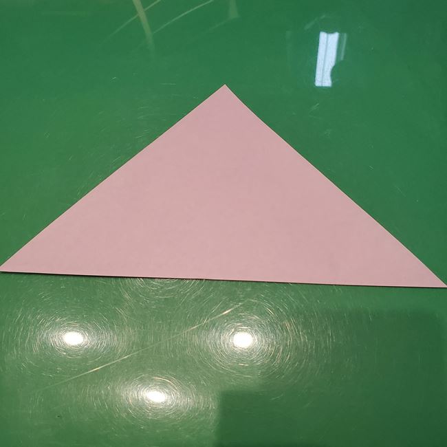 折り紙のこまをハート模様にする折り方作り方②内側(2)