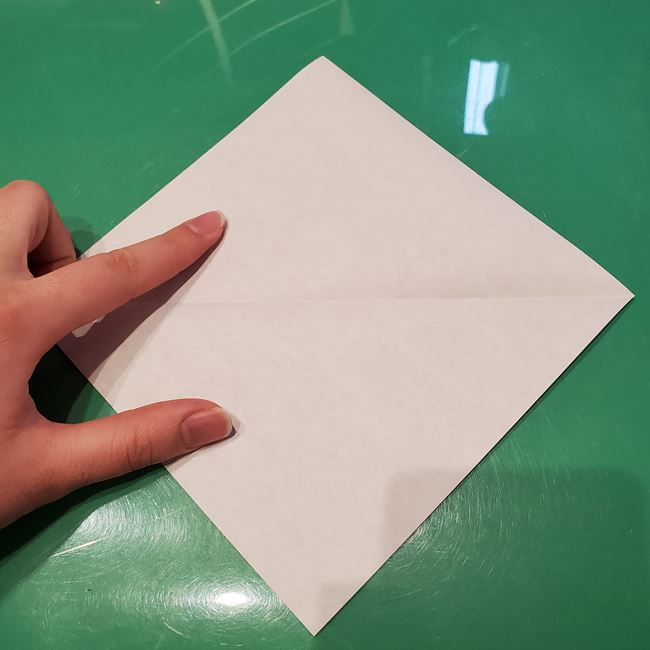 折り紙のこまをハート模様にする折り方作り方②内側(3)