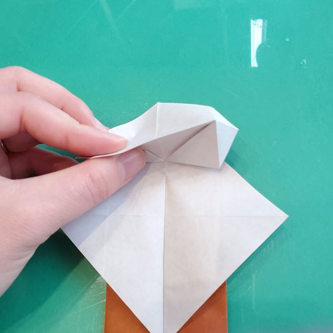 折り紙の動物 立体の犬の作り方折り方①基本(16)