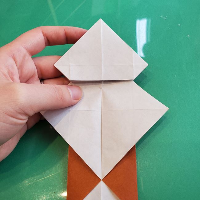 折り紙の動物 立体の犬の作り方折り方①基本(17)