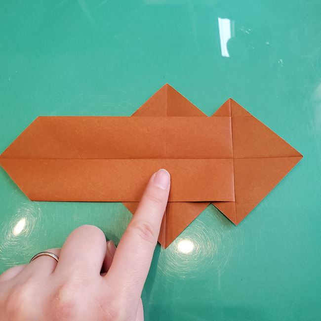 折り紙の動物 立体の犬の作り方折り方①基本(18)