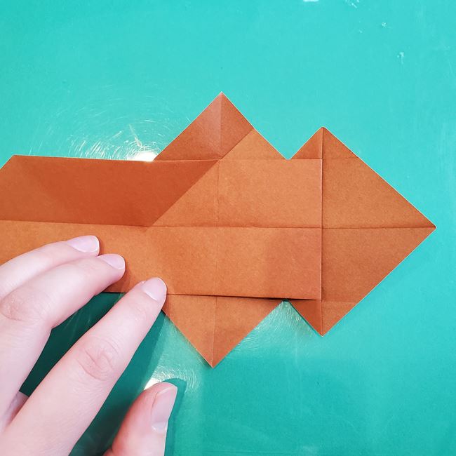 折り紙の動物 立体の犬の作り方折り方①基本(21)
