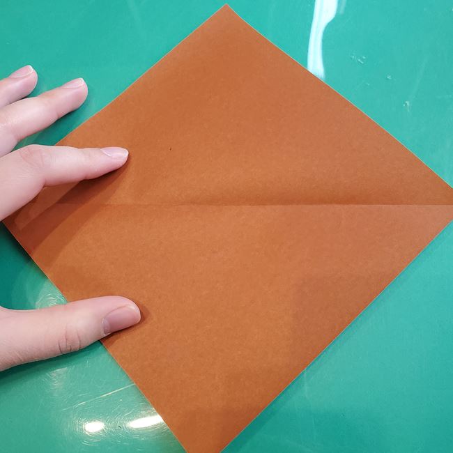 折り紙の動物 立体の犬の作り方折り方①基本(3)
