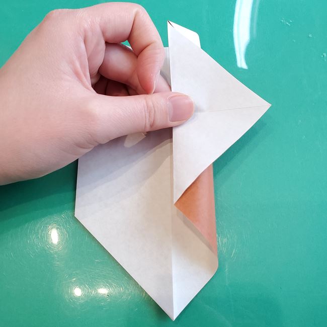 折り紙の動物 立体の犬の作り方折り方①基本(8)