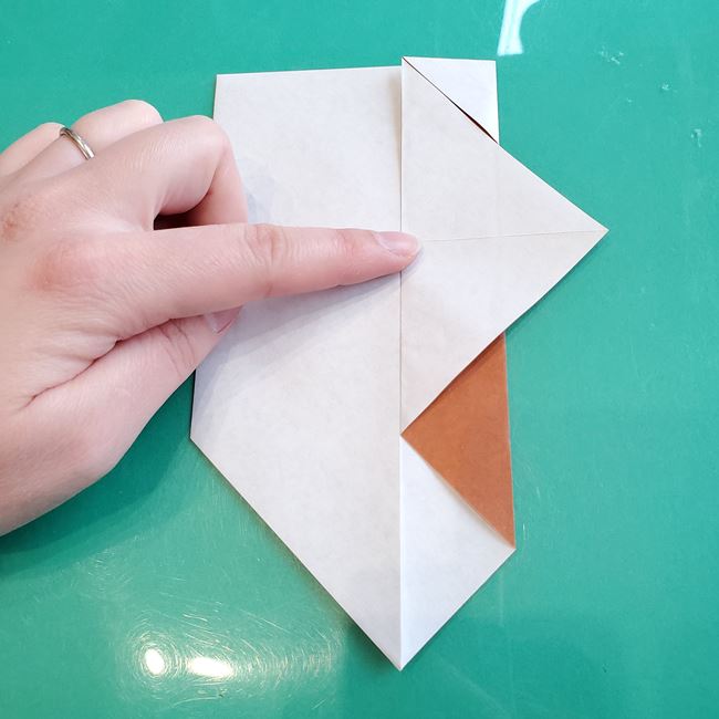 折り紙の動物 立体の犬の作り方折り方①基本(9)
