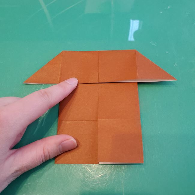 折り紙の犬 伏せしてかわいい折り方作り方②からだ(11)